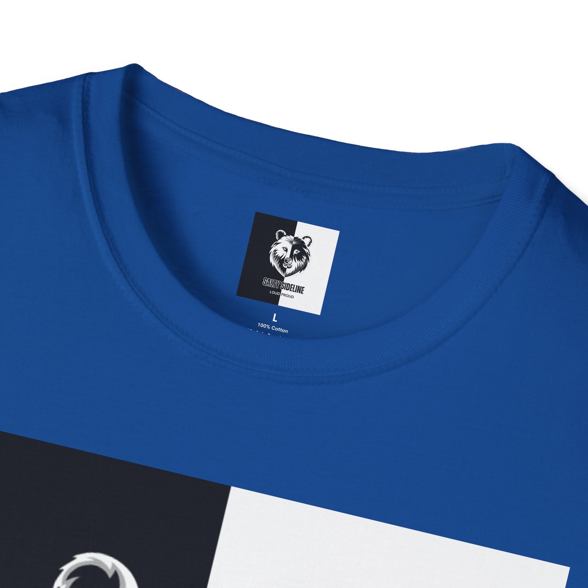 Salty Sideline Logo | Unisex Softstyle T-Shirt | 12 Shirt Color Options