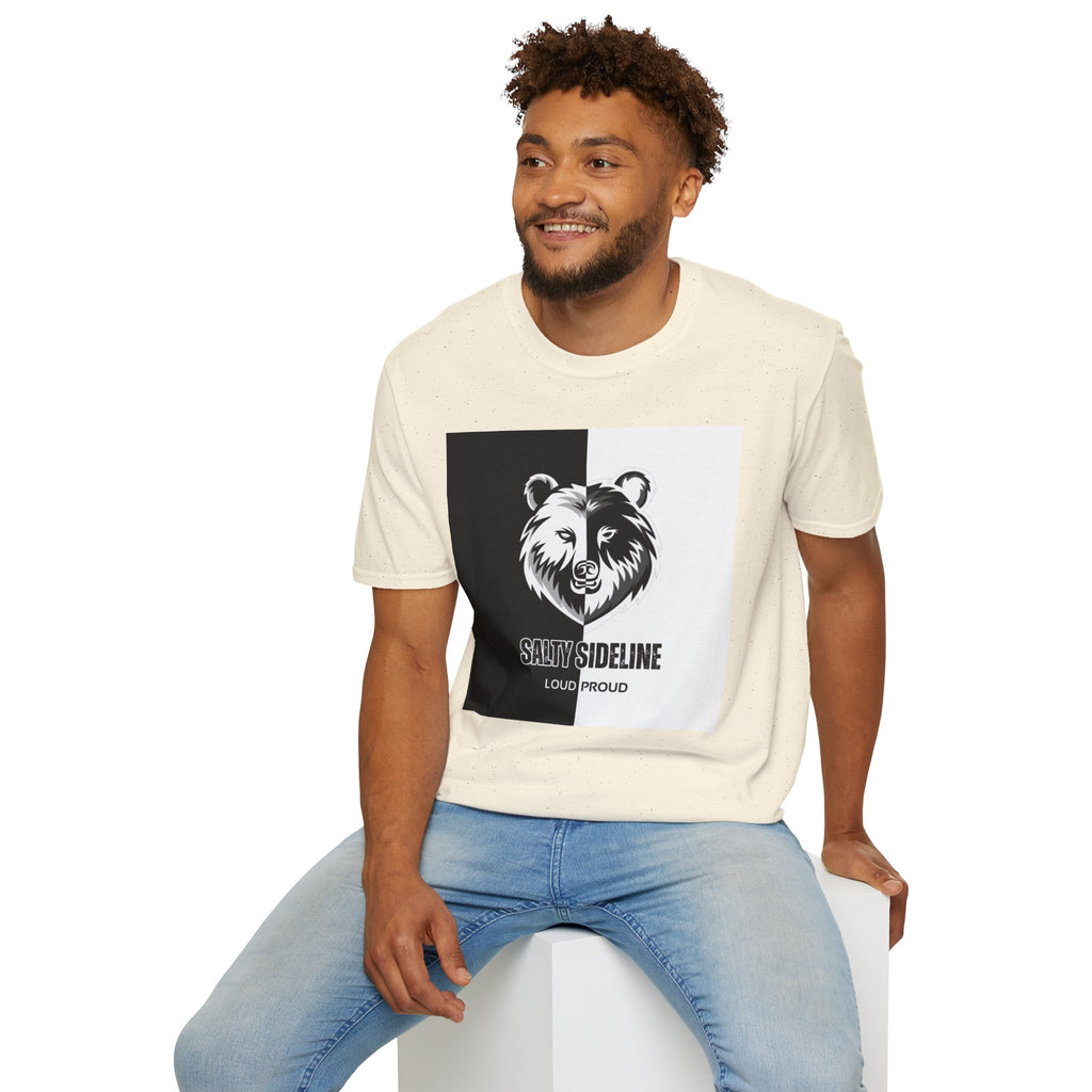 Salty Sideline Logo | Unisex Softstyle T-Shirt | 12 Shirt Color Options
