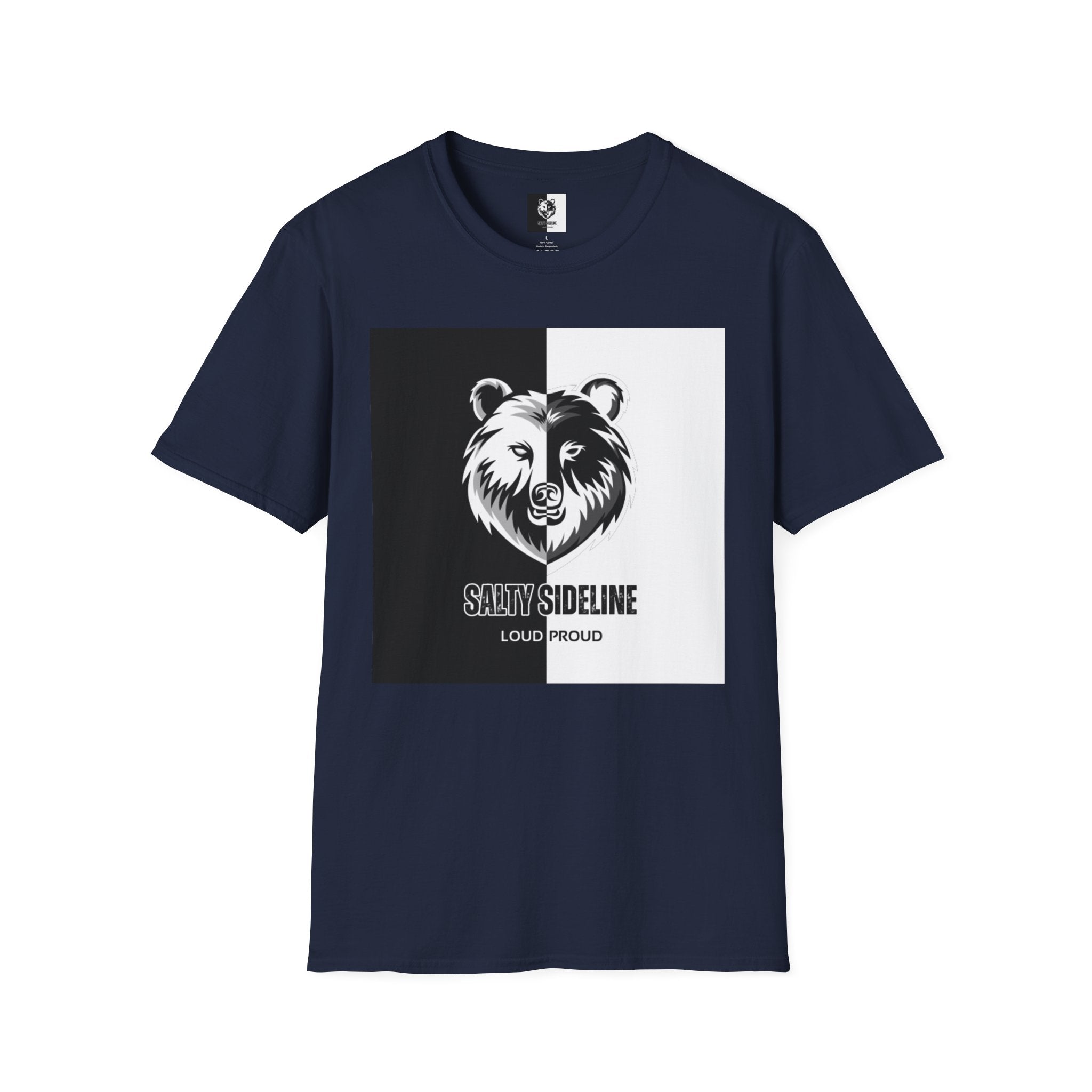 Salty Sideline Logo | Unisex Softstyle T-Shirt | 12 Shirt Color Options
