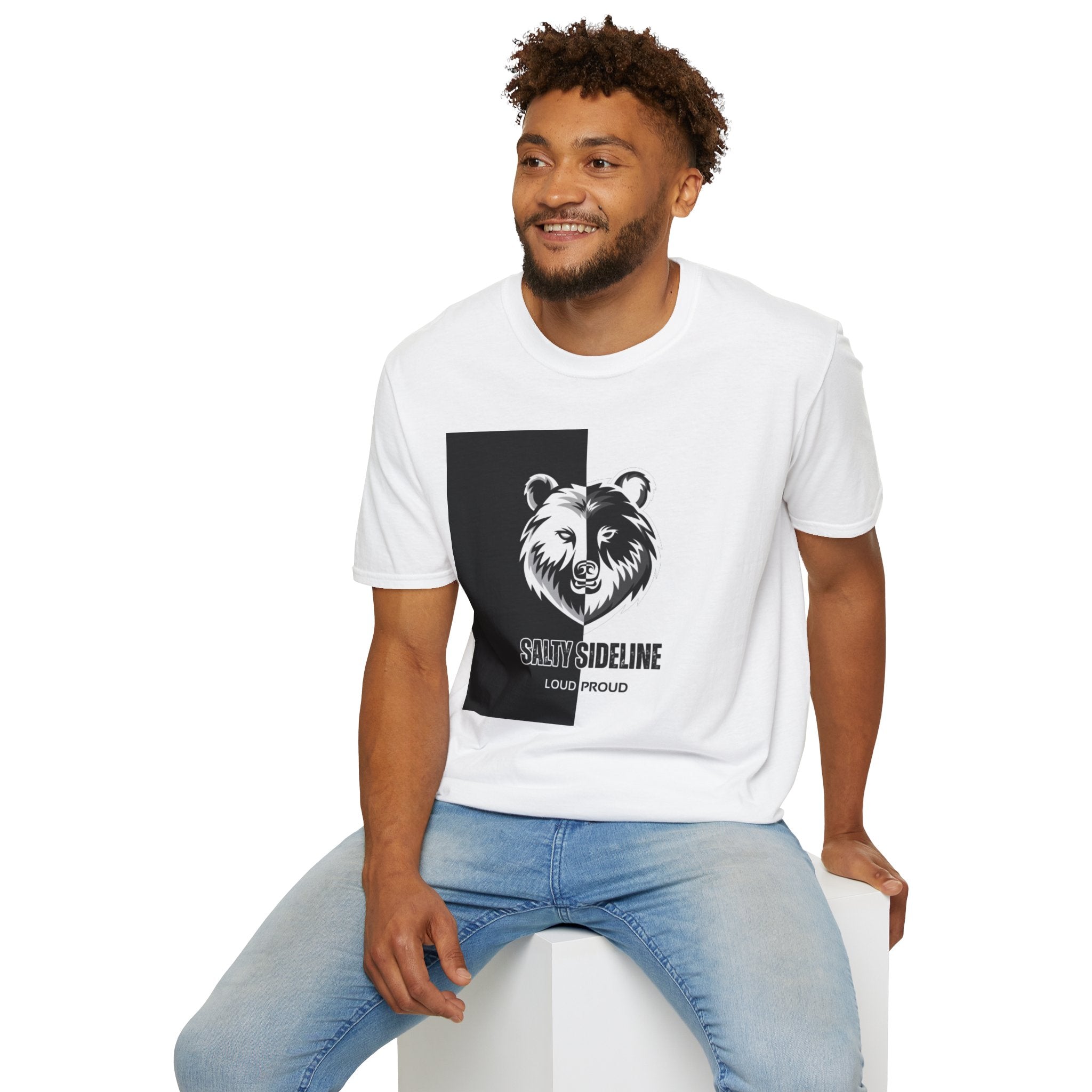 Salty Sideline Logo | Unisex Softstyle T-Shirt | 12 Shirt Color Options
