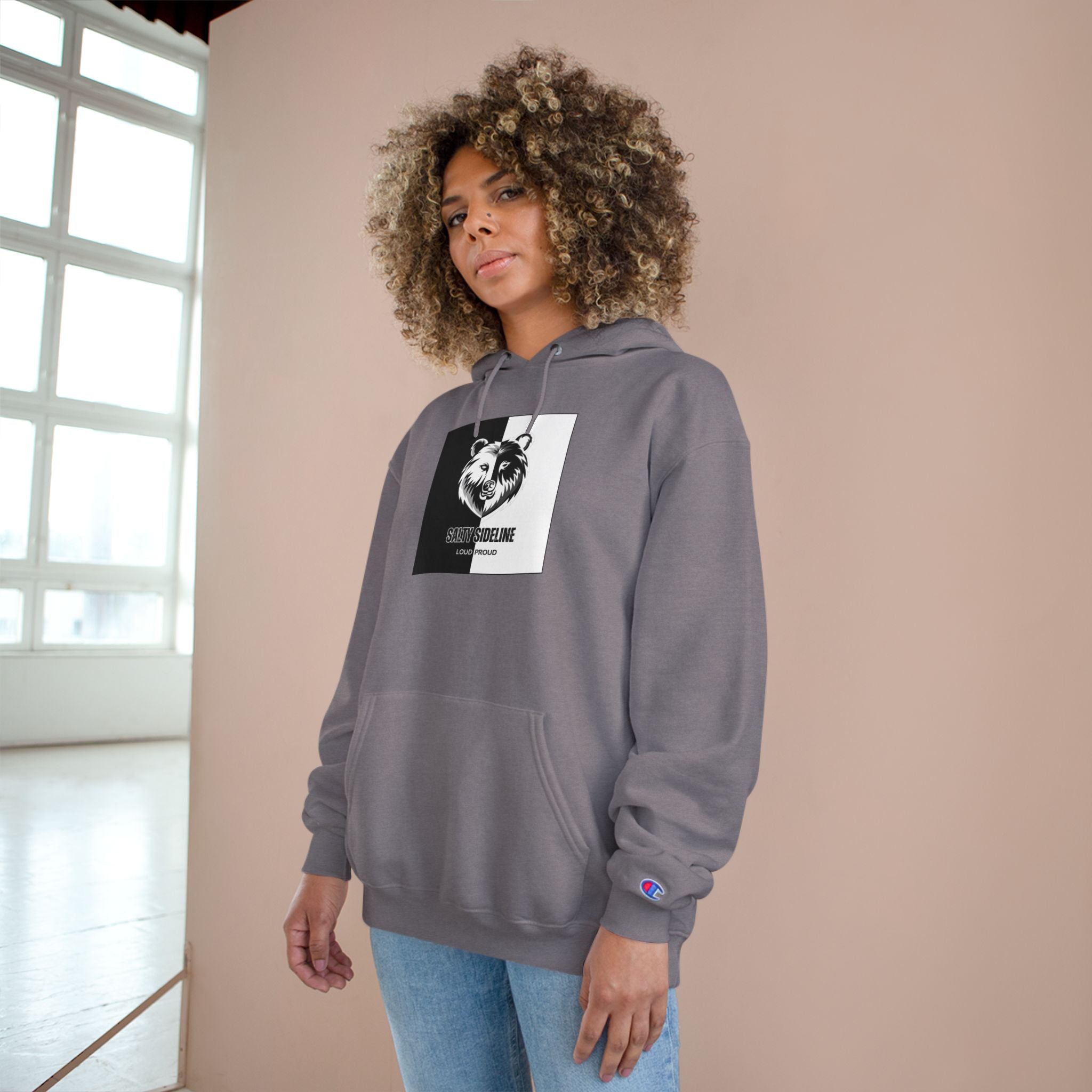 Salty Sideline Logo | Champion Hoodie | 4 Hoodie Color Options