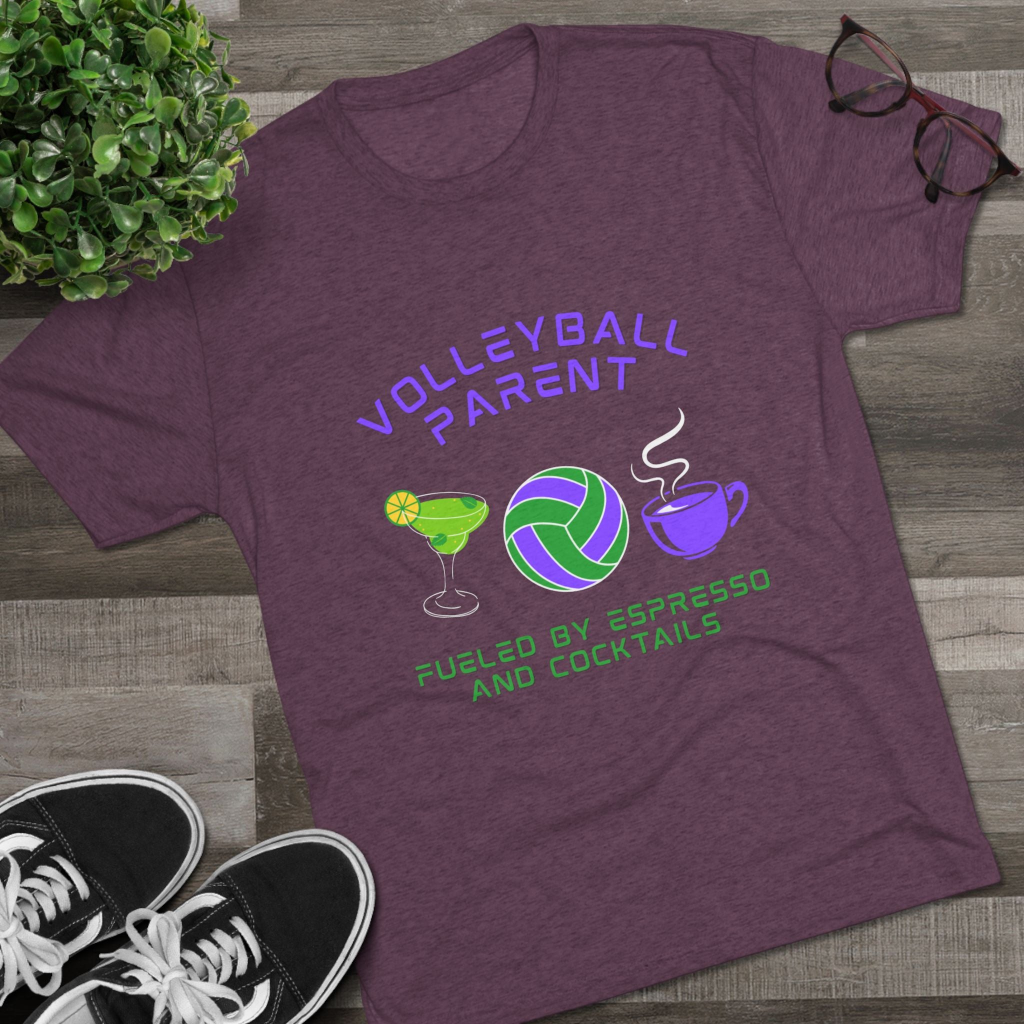 Fueled by Espresso and Cocktails | Tri-Blend Crew | 8 Shirt Colors Options