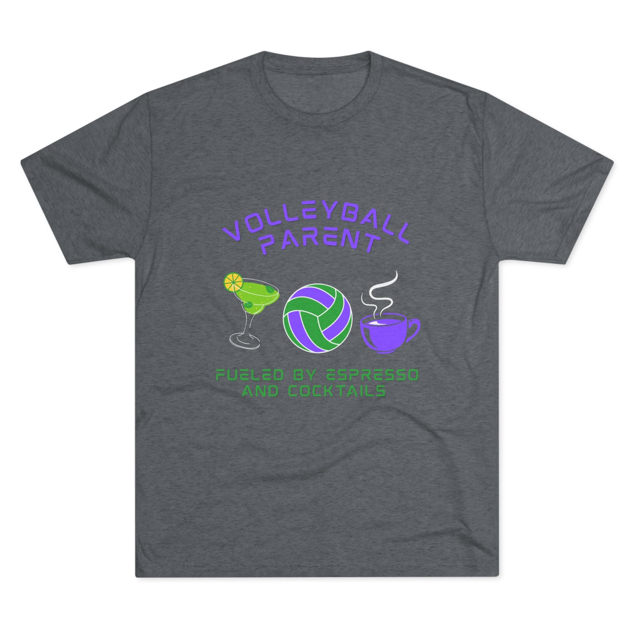 Fueled by Espresso and Cocktails | Tri-Blend Crew | 8 Shirt Colors Options