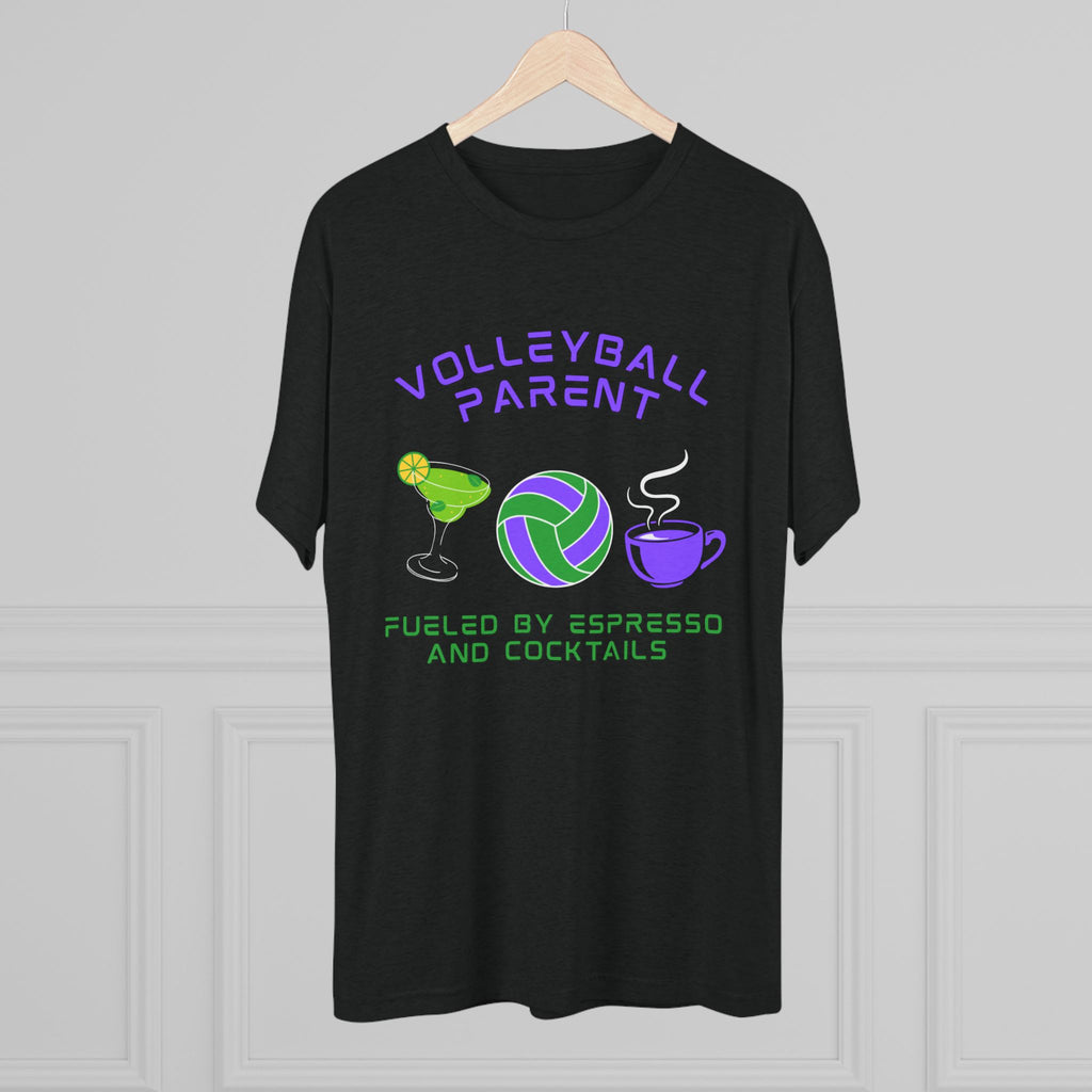 Volleyball Parent Fueled by Espresso and Cocktails T-Shirt
