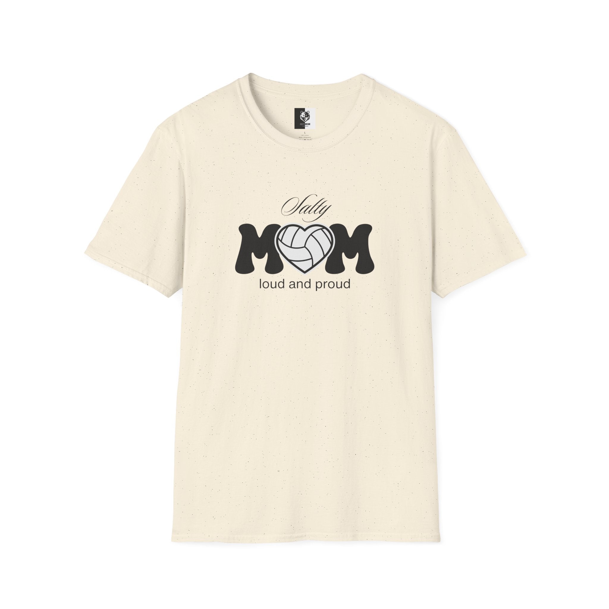 Salty Volleyball Mom Unisex Softstyle Shirt | 5 Shirt Color Options