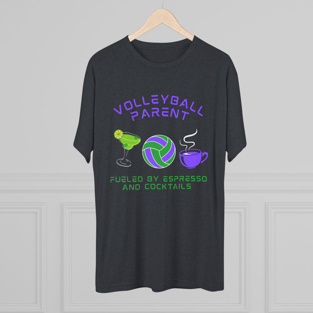 Volleyball Parent Fueled by Espresso and Cocktails T-Shirt