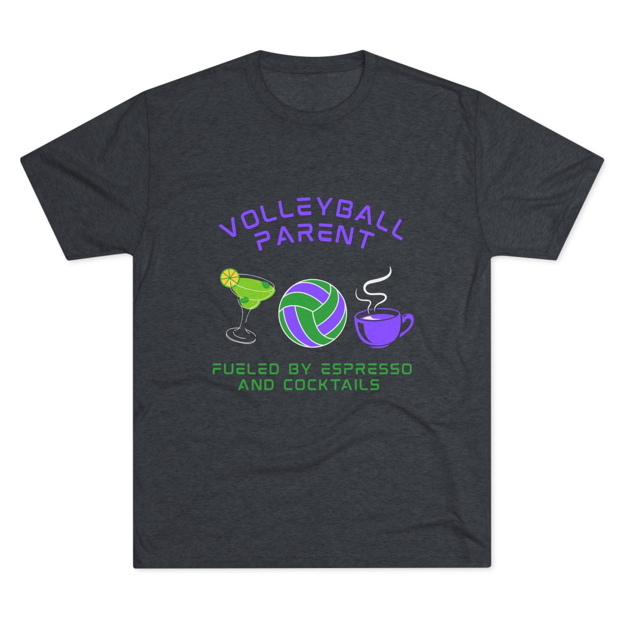 Fueled by Espresso and Cocktails | Tri-Blend Crew | 8 Shirt Colors Options