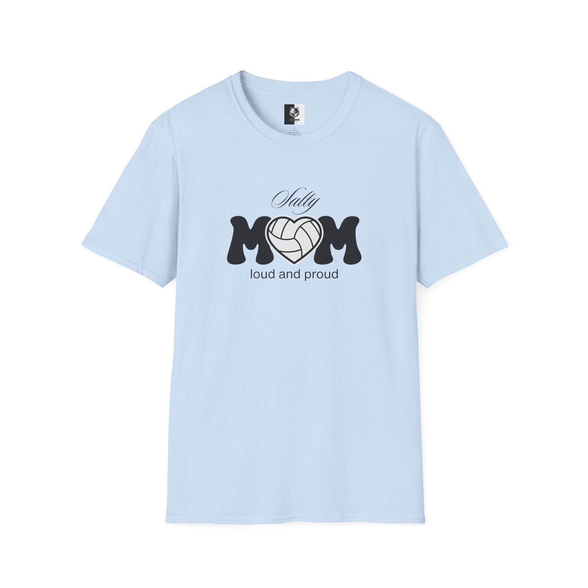 Salty Volleyball Mom Unisex Softstyle Shirt | 5 Shirt Color Options