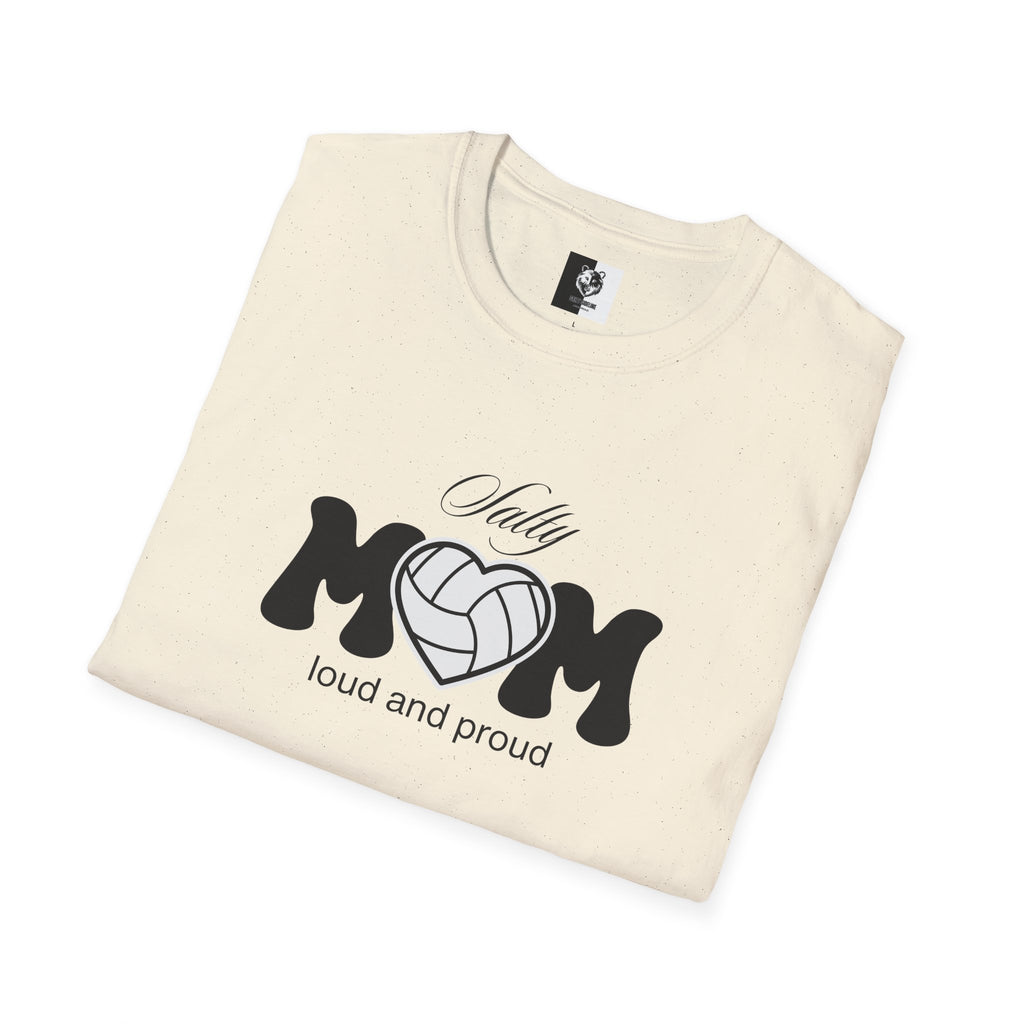 Salty Volleyball Mom Unisex Softstyle Shirt | 5 Shirt Color Options
