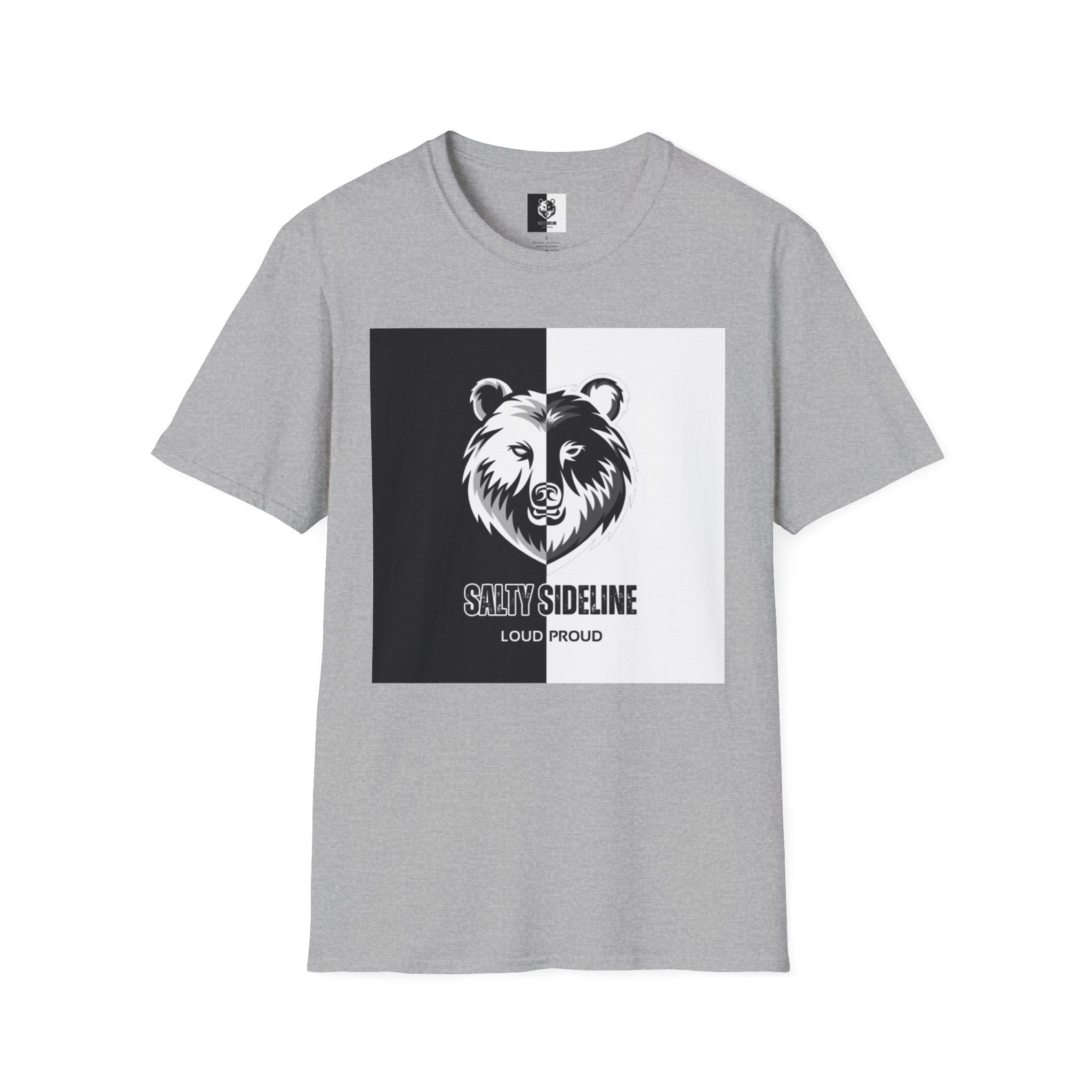 Salty Sideline Logo | Unisex Softstyle T-Shirt | 12 Shirt Color Options