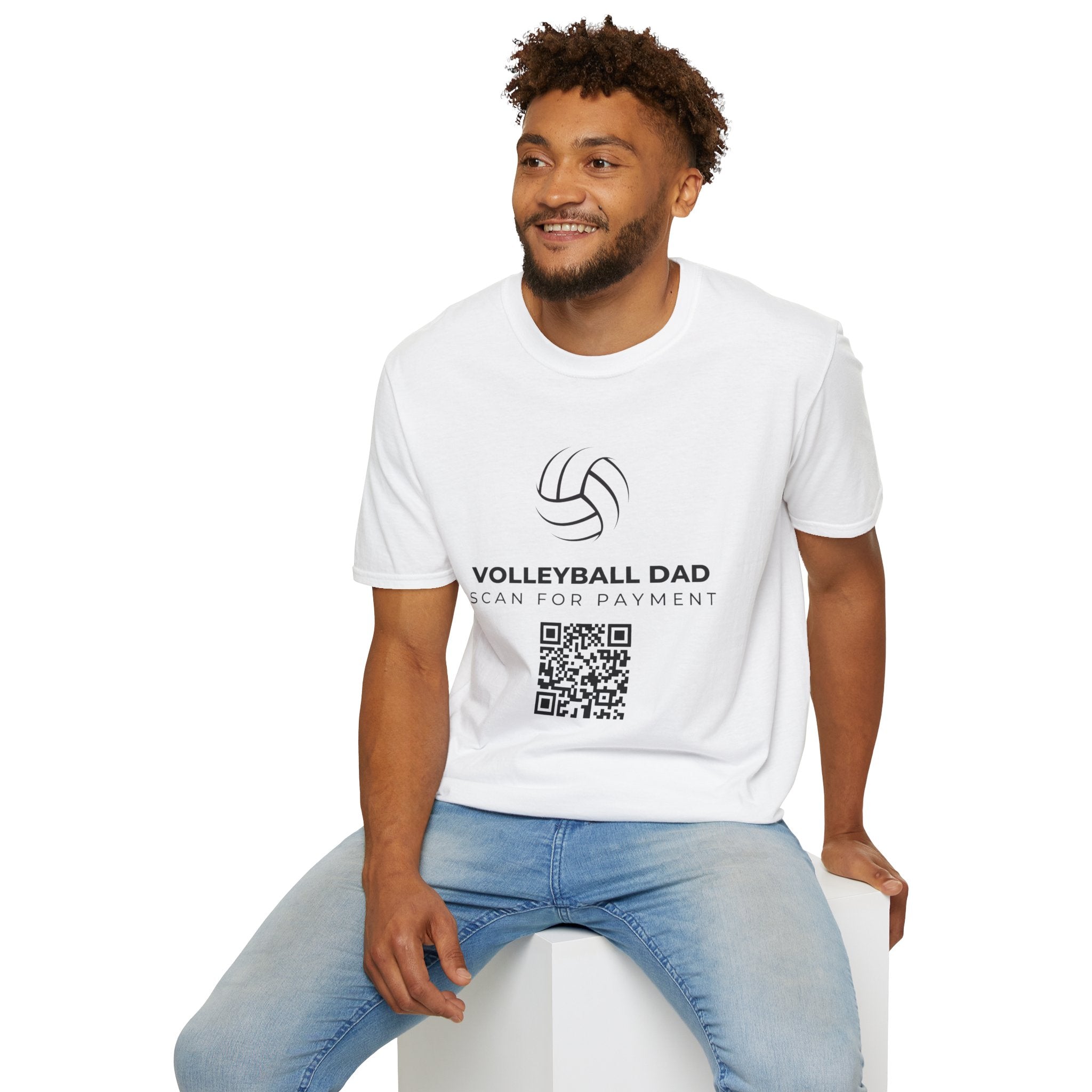 Volleyball Dad Scan for Payment T-Shirt