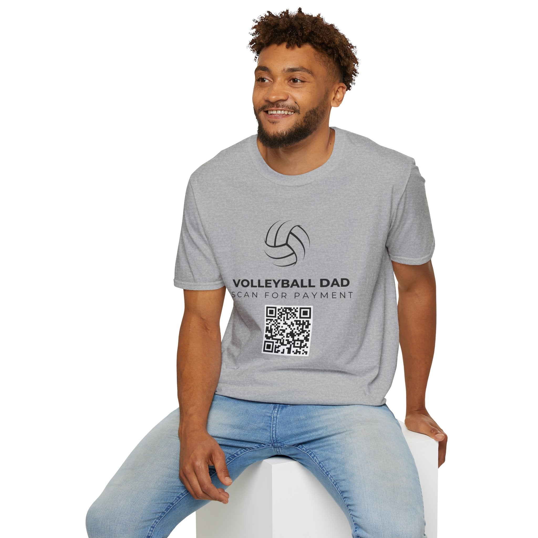 Volleyball Dad Scan for Payment T-Shirt