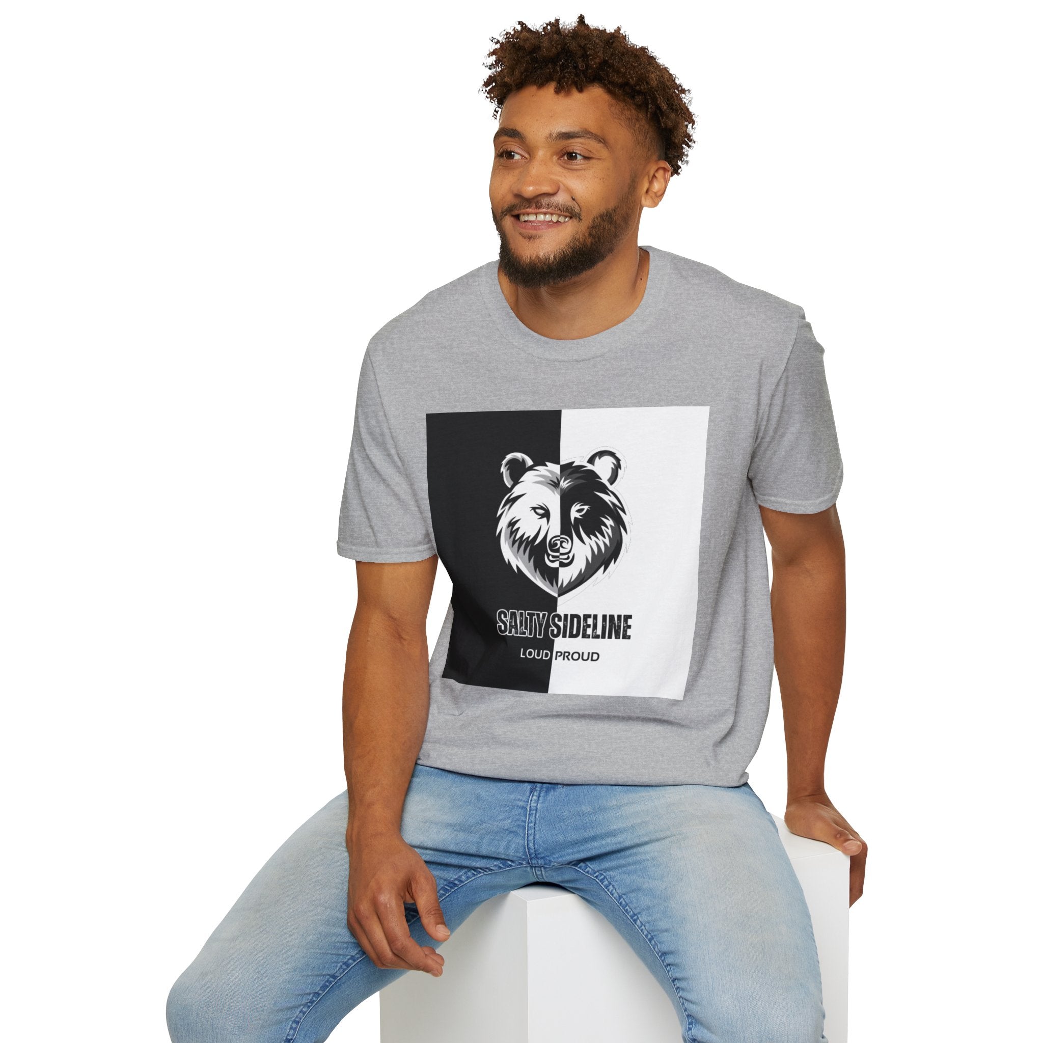 Salty Sideline Logo | Unisex Softstyle T-Shirt | 12 Shirt Color Options