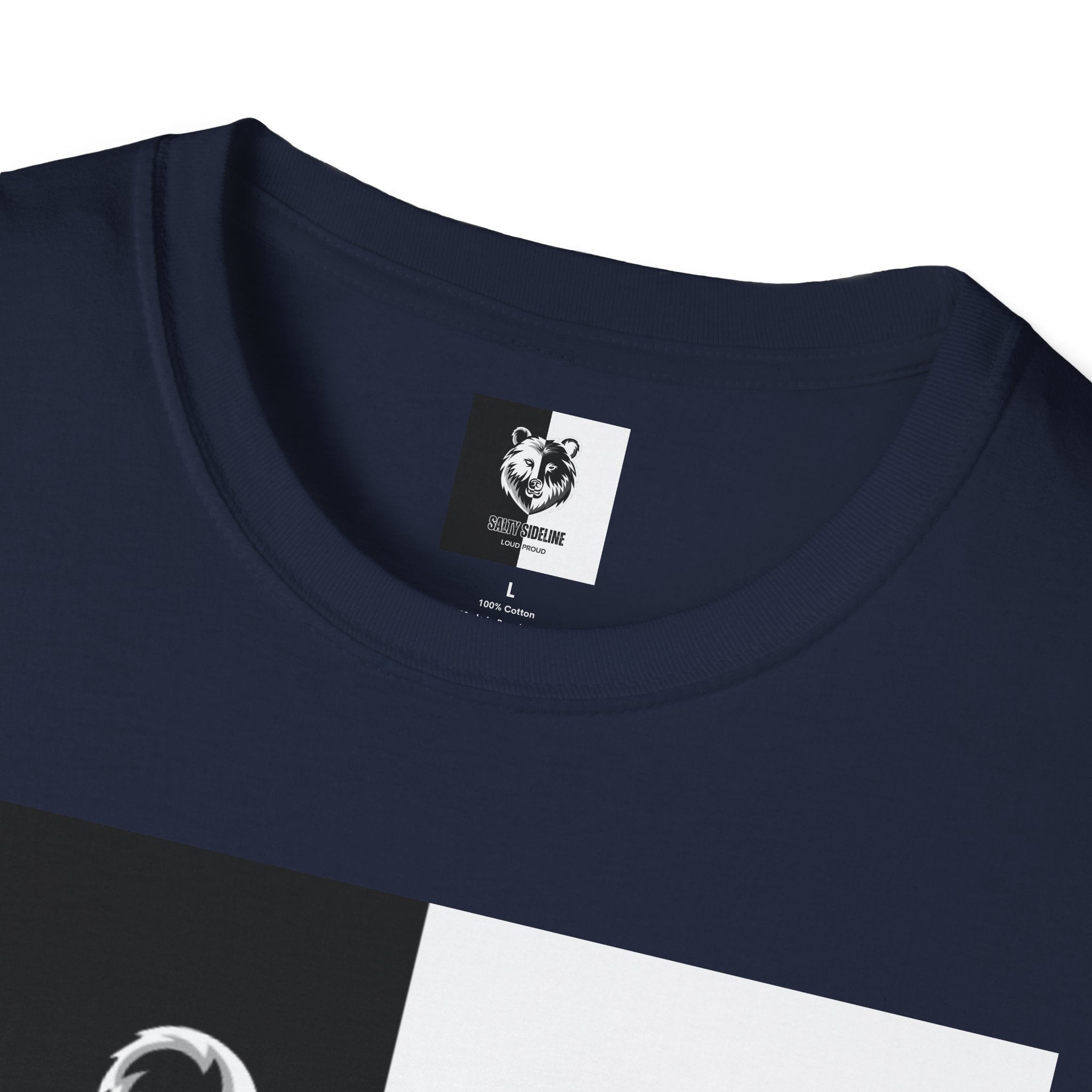 Salty Sideline Logo | Unisex Softstyle T-Shirt | 12 Shirt Color Options