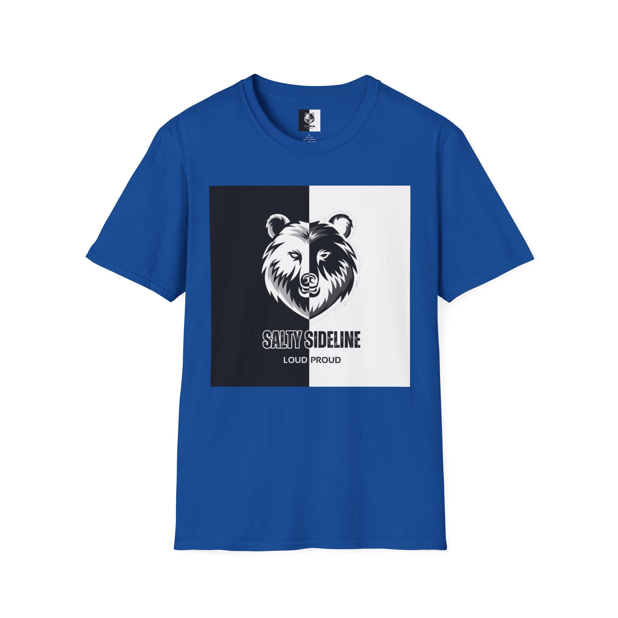 Salty Sideline Logo | Unisex Softstyle T-Shirt | 12 Shirt Color Options