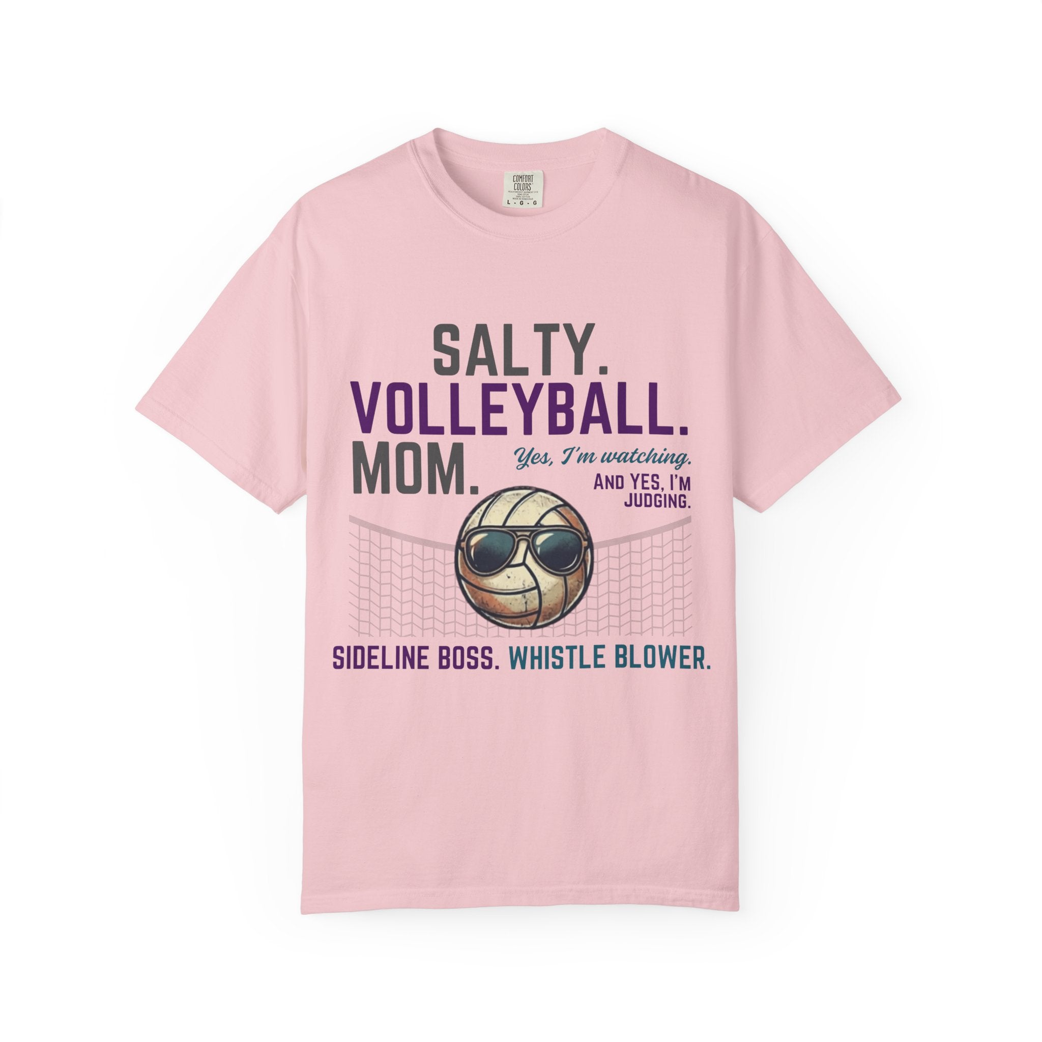 Salty Volleyball Mom - Yes I'm Watching T-Shirt