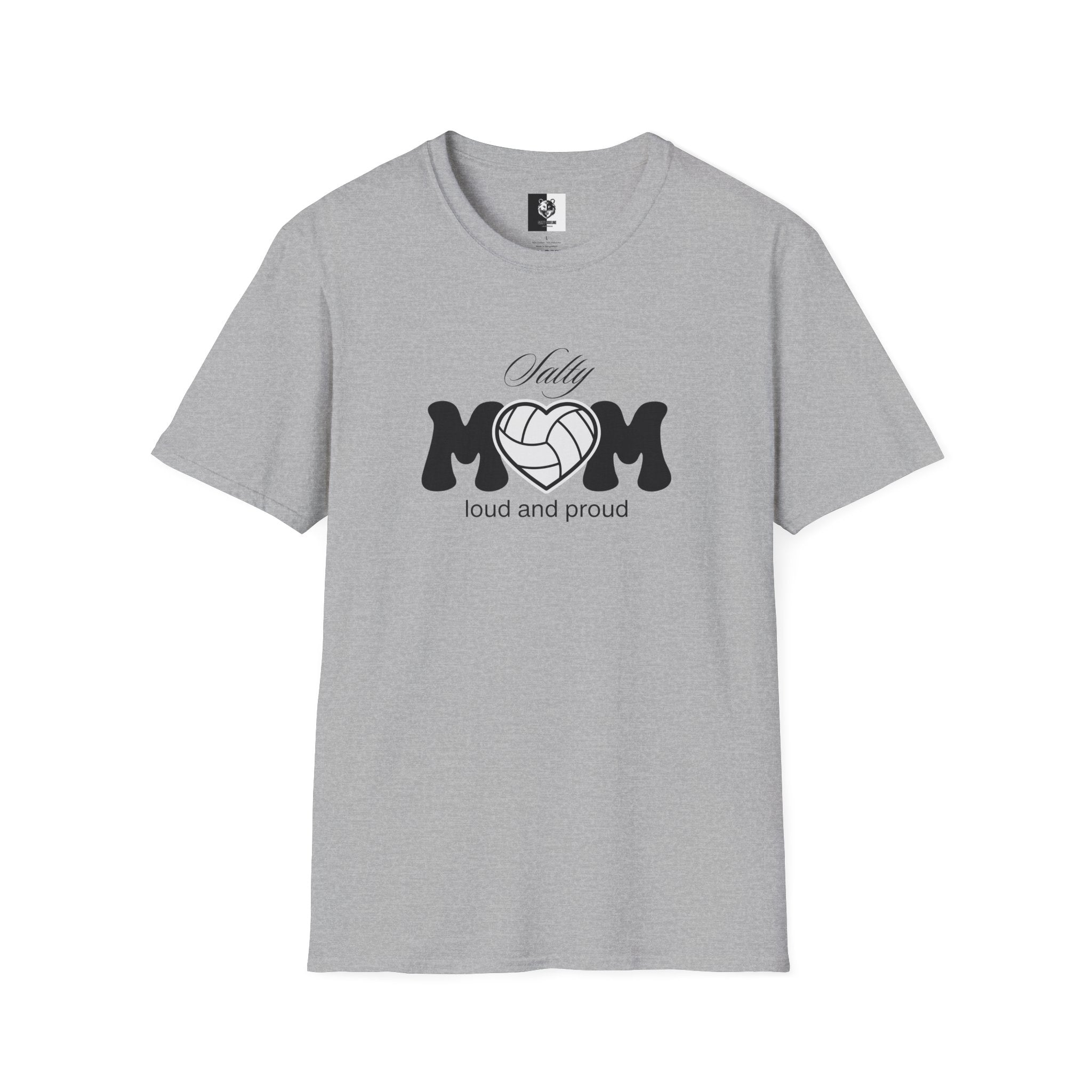 Salty Volleyball Mom Unisex Softstyle Shirt | 5 Shirt Color Options