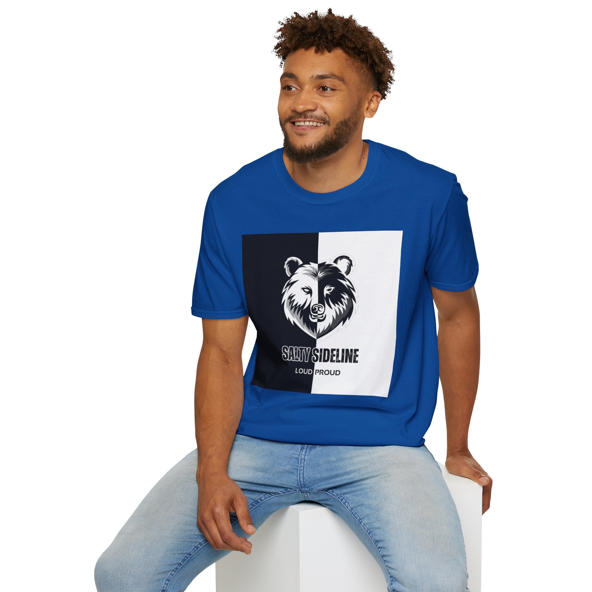 Salty Sideline Logo | Unisex Softstyle T-Shirt | 12 Shirt Color Options