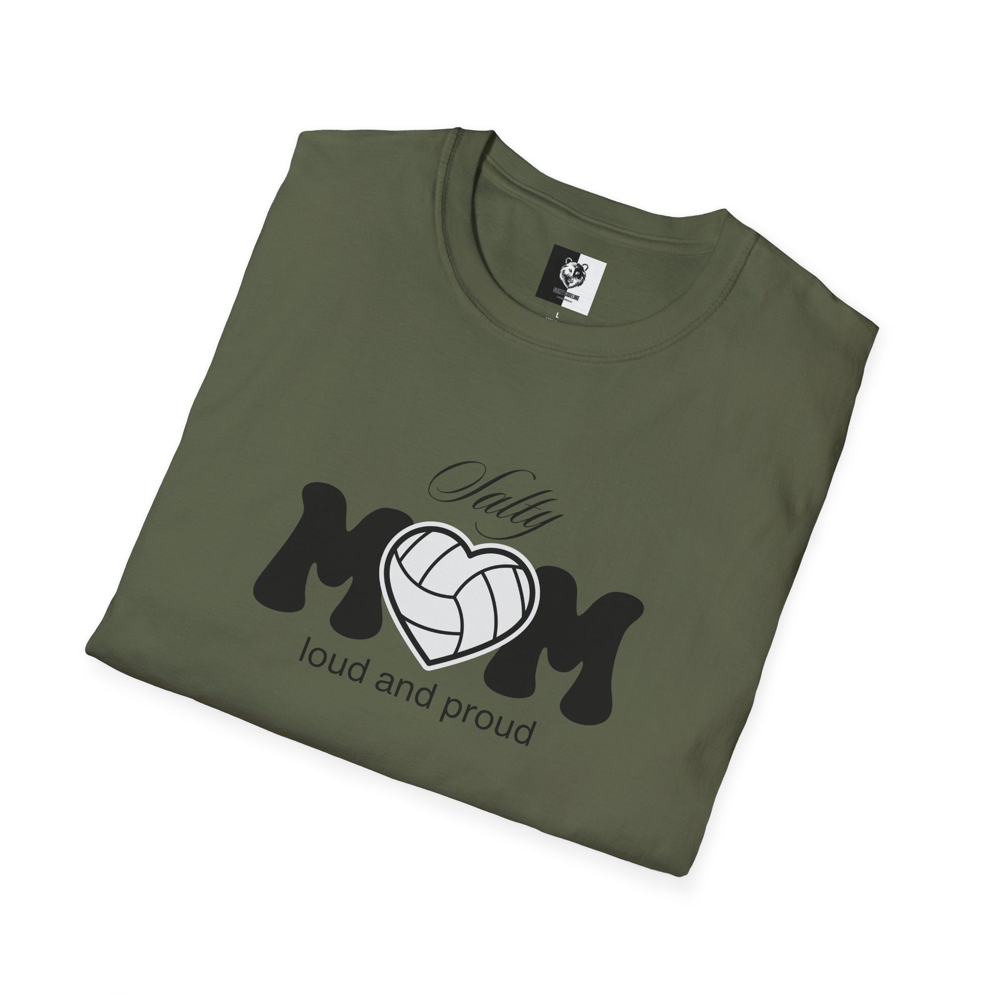 Salty Volleyball Mom Unisex Softstyle Shirt | 5 Shirt Color Options